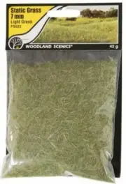 Woodland Scenics ~ New 2024 ~ Static Grass ~ Light Green ~ 7mm ~ FS623