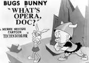What's Opera Lobby Card DOC? Bugs Bunny Elmer Fudd 1957 Old Movie Photo