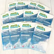 Earth Breeze x12 Laundry Detergent Eco Sheets Fragrance Free LOT 360 Sheets!