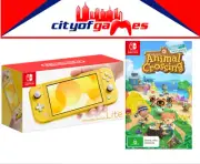 Nintendo Switch Lite Console - Yellow & Animal Crossing: New Horizons Game