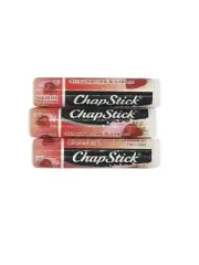 Chapstick Lip Balm, Strawberries & Cream, 0.15 ounce, Lot of 3 Tubes