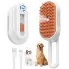 Cat Steam Brush for Shedding, 4 in 1 Cat Steamy Brushs Cleanser with Foldable Ha
