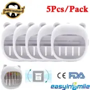 5Pcs Dental Lab Sterilization Organizer Ruler Boxes Endo Files Holder Dispenser