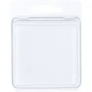 Collecting Warehouse Clear Plastic Clamshell Container 2.25"H x 2.25"W x 1.125"D