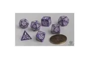 Q Workshop: The Witcher Dice Set Yennefer - Lilac and Gooseberries Dice Set with coin