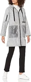 [RACHEL Rachel Roy] Women's Raincoat, Gingham, XS, Gingham, X-Small