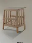 International Concepts Unfinished Mission Magazine Table Solid Hardwood