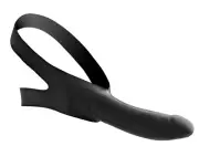 NEW Face Strap On Cock Mouth Gag - BDSM Bondage Gimp Hood Gag Blindfold Fetish