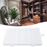 With cover Storage Box Organization 3 grids Home Use Perfect Decor Useful Travel