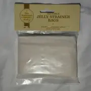 Reusable 100% Cotton Jelly Strainer Bags 2 pack - Bag Jam Drain Strain Sack