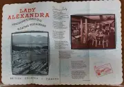 Scarce Vintage 1966 Lady Alexandra, Vancouver, Canada Unused Placemat With Poem