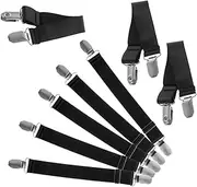 Motorcycle Boot Strap Clips Pant Leg Straps for Biking Pcs Black Elastic Adjustable Outdoor Riding Supply