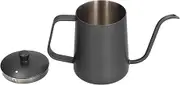 600ml 304 Stainless Steel Gooseneck Kettle Coffee Kettle with Black Handle Narrow Mouth Coffee Pot for Home