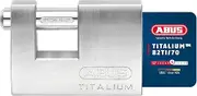 ABUS TITALIUM™ Padlock 82TI/70 - Monoblock Lock for Special Areas - with Thick Hardened Steel Shackle - 24673 - ABUS Security Level 6 - Silver