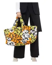 Alexander McQueen McQ Floral Slouchy Inside Out Large Tote Bag Nwt