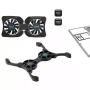 Foldable Mini Notebook Cooler Laptop USB Double Cooling Pad Computer Stands