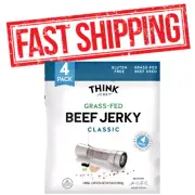 !Best Price on Ebay! Think Jerky Beef Jerky/Classic 2.20oz/4ct. 2DAY SHIPPING!