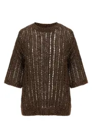 BRUNELLO CUCINELLI 'Rustic Dazzling Net' Jersey