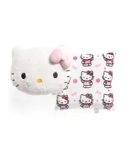 Hello Kitty Girl's White Soft Plush Character Pillows, Set of 2, Large 18"