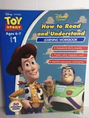 Disney How To Read & Understanding Learn Work Book Stickers Ages 6-7 Toy Story