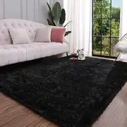Fluffy Area Rugs for Living Room Bedroom, 6x9 Soft Plush Bedside Rug Modern