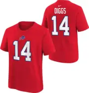 Nike Youth Buffalo Bills Stefon Diggs #14 Red T-Shirt | Medium