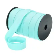 1 Inch Double Fold Bias Tape Continuous Bulk Bias Tape Lake blue 55 Yards