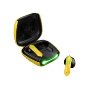 T33 Wireless Earphones Dual Mode Low Latency Bluetooth-compatible 5.0 E-sport Gaming Earbuds with Microphone for Mobile Phone-Yellow
