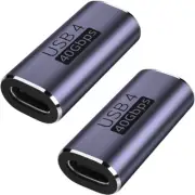 Adapter Extender, USB Type C Female To Female, 40 Gbps Data Transfer, 100W