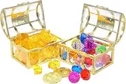 BRIGHTFUFU Colorful Diamond Diving Toy Set Boys and Girls Pool Treasure Box Mermaid Bath Toys