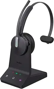 Yealink WH64 Mono UC Headset with Base Station - Universal Compatibility, One Ear Design, Noise Reduction, USB Port