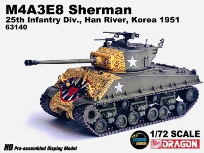 Dragon 63140 - 1:72 M4A3E8 Sherman " Tiger Face 25th Inf - New
