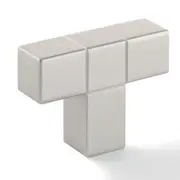 Hafele 46 x 34mm Grey Anodised Cabinet Knob