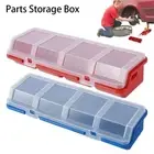 1Pcs Blue Red Parts Storage Box with Lid Tool Part Container Bin