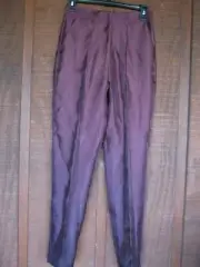 UK 6 US 2 New ASOS Women Polyester ? Tailored Cigarette Trousers Pants Claret ?