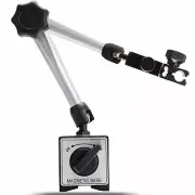 Adjustable Magnetic Base Dial Indicator Holder, 176Lbs/80Kg Max Pull