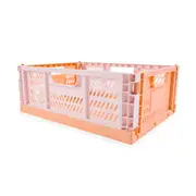 15L Collapsible Crate - Medium, Peach