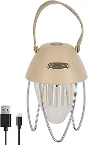 Vagocom LED Rechargeable Camping Light,Warm White Light/White Light Tent Lamp Lantern Awning Torch with Hook for Camping,Home Power Failure Outages,Emergency,Outdoor,Hiking,Reading,Fishing