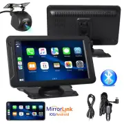 7" Car Radio For Apple/Andriod Carplay Bluetooth Car Stereo Touch Screen +Camera