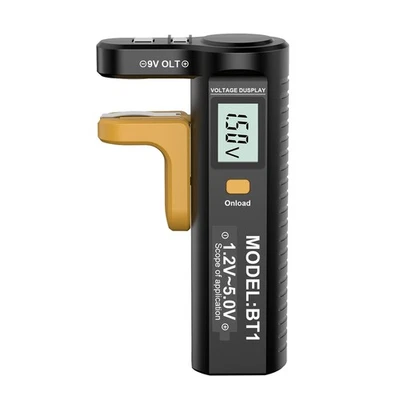 Digital Battery Tester LCD Display AA/AAA/C/D/N/9V/1.5V Button Cell Battery6489
