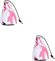 TOVINANNA 2 Pcs Hair Dryer Accessories Set Hair Bonnet Storage Bag Diffuser Cover for Blow Dryer Organiser for Salons Random Color