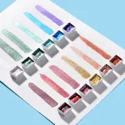 48 Colors Solid Watercolor Paints 12 Pearlescent Colors Painting Supplies