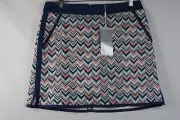 LADY HAGEN BLUE CHEVRON GOLF TENNIS SKIRT SKORT Back To School Coach Teacher