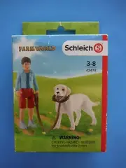 SCHLEICH FARM WORLD WALKING LABRADOR RETRIEVER DOG #42478 *NEW*