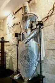 Medieval Suit Of Armor Knight Larp Templar Costume Crusader Full Body Armour