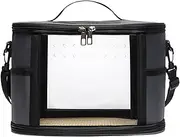 Bird Carrier, Breathable Small Bird Carrier Travel Bag, Clear Parakeets Travel Cage, 26x19x17cm, Easy-to-Clean Portable For Hamster Parakeet Cockatiel, Lovebird
