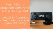 Flush Mounting Multi Plate Panel 50 Amp Anderson Plug Double USB 12V Socket 4WD