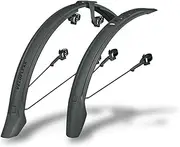 SKS Germany Veloflexx Set (55/65/65 29 Inch) Mudguard Set (Splash Guard for Mountain and City Bikes, Adjustable Frame Adapter, Includes Velcro Fasteners and Elastics)