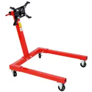 Engine Stand Vehicle Engine Block Stand Steel Ratating Head W/ Wheels 1250Lbs US