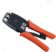 1pcs Aluminium Alloy Portable Ethernet Network Cable Crimper Telephone Line Wire Crimping Pliers Ratchet Hand Tool Hand tool accessories